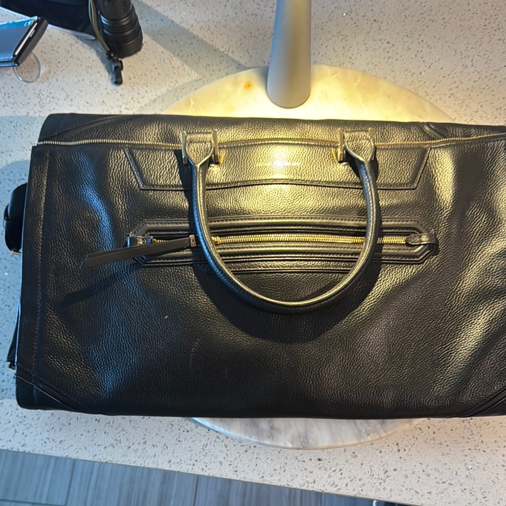 Black Leather Men's Bag